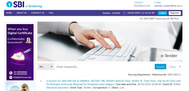 DDA SBI Portal